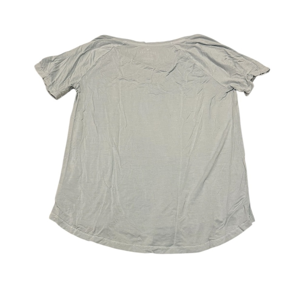 American Eagle Soft & Sexy Light Blue Flowy T-Shirt Small